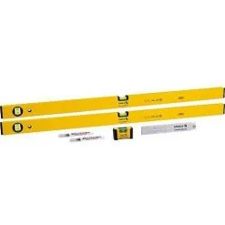 Kit De Niveaux STABILA 6 Pièces Avec Orifice Pour Percer