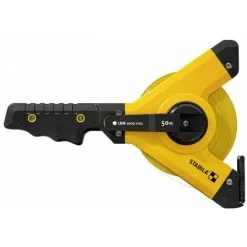 STABILA Mètre Ruban à Cadre LBM 1000 STEEL, 50 M, Ruban Acier, échelle Métrique - 19667